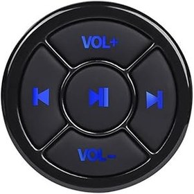 Resim LANRU Uzaktan kumanda, Kablosuz Medya Düğmesi BT5.0 Uzaktan Kumanda Araba Direksiyon Simidi Uzaktan Kumandası Sings Play Selfie Android iOS Cihazları ile Uyumlu 