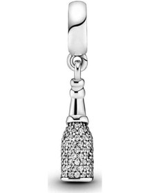 Resim Nur Silver Şarap Şişesi Gümüş Sallantılı Charm Nur-ch00011 Çok Renkli 