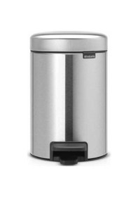 Resim Çöp Kovası, Pedallı, Soft, 3lt - Paslanmaz Çelik Paslanmaz Çelik 