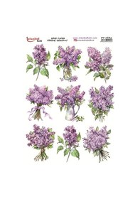 Resim Pirinç Dekopaj Kağıdı 30x42cm Pt-1684 Çiçekler 