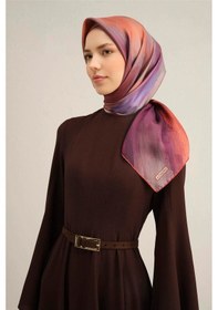 Resim Armine 2025 İlkbahar - Yaz - Dj Saf İpek Eşarp Sura -9308d01 - 90 X 90 / Mor 03 Mor 03 