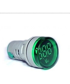 Resim Glorious Voltmetre 22mm 220V Yeşil 