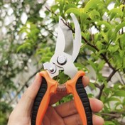 Resim 1 adet Modern Ambidextrous Paslanmaz Çelik Budama Makası, Kalın Keskin Bıçak El Budama Makası Ev Bahçesi ve Bahçecilik için, Çim Bakım Aracı | Modern Bahçe Araçları | Dayanıklı Budama Makası, Bahçe Makası 