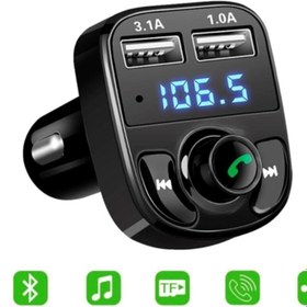 Resim MEZİGARC Tüm Araçlara Uyumlu Universal Fm Transmitter Cihazı Bluetooth Araç Kiti Araba Müzik Mp3 Çalar 