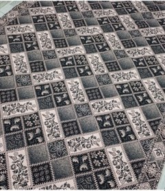 Resim Savan Dokuma Halı Örtüsü 6m² 200 300 Kale Siyah&pudra Siyah - Pudra 