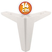 Resim NZB Lüks Mobilya Kanepe Sehpa Tv Ünitesi Koltuk Ayağı 14 Cm Beyaz Baza Ayak 
