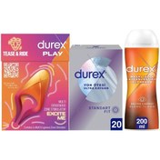 Resim Durex Çoklu Erojen Bölge Uyarıcı + Yok Ötesi Ultra Kaygan Prezervatif 20li + Ylang Ylang Jel 200ml 