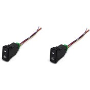 Resim Serfhyff 2 Pcs Otomatik Retrofit Switch Su Geçirmez Toyota Lexus Beyaz Işık Için 4 Hat Sis Lambası Anahtarı (Yurt Dışından) 