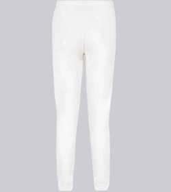 Resim Beyaz Regular Fit Yandan Cepli Pamuklu Eşofman Altı Beyaz 