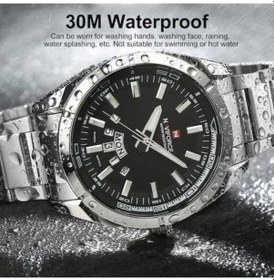 Resim Besthome1 Erkek Kol Saati Naviforce Nf9038 - Kuvars, 30m Su Geçirmez, Güneş/ay/tarih, Çelik Kordon, Gümüş-siyah Renkli Çok Renkli 