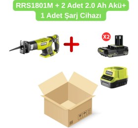 Resim Ryobi RRS1801M Tilki Kuyruğu Testere (Lithium Ion 18 V)+2 Adet 2.0 Ah Akü+ 1 Adet Şarj Cihazı 