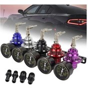 Resim Pazly Itsok Yarış Jdm Spor Kırmızı Alüminyum Evrensel Yakıt Regülatörü + Yağ Göstergesi Kiti 