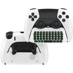 Resim Ps5 Jys-p5172 Gamepad Kablosuz Bluetooth Harici Klavye, Gamepad Olmadan Beyaz 