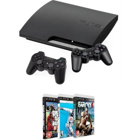 Resim SONY Playstation 3 Slim 320 GB Yenilenmiş (Teşhir) 2 Kol Ps3 25+ Dijital Oyun 