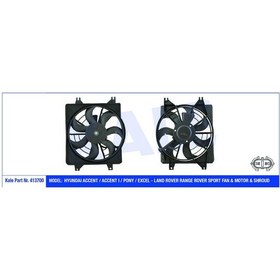 Resim KALE 413700 FAN MOTORU DAVLUMBAZLI ACCENT 1.3 1.3I 12V 1.5i 12V 1 