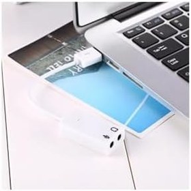Resim Usb Ses Kartı Çevirici 7+1 Dönüştürücü Laptop Harici Ses Kartı 