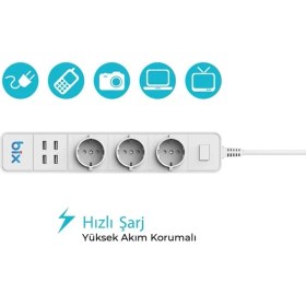 Resim İlk El Grup Vtn Bp-01 Wifi Yüksek Akım Korumalı Hızlı Şarj Özellikli Akıllı Priz 