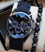 Resim pullmarkt Bileklik + Analog Kol Saati Kombini 