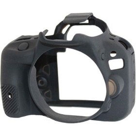 Resim EasyCover Canon 100d Silikon Kılıf Siyah 