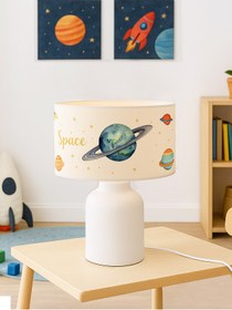 Resim HOMİNG Homing Kids Space Gezegenler Uzay Temalı Çocuk Odası Abajur 241290 