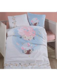 Resim Clasy Bebek Nevresim Takımı Sun Bambi Pudra 