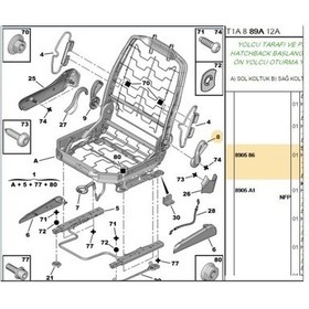 Resim Koltuk Ayar Kolu 206 890586 