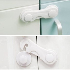 Resim 4 Adet Bebek Güvenliği Dolap Kapak Kiliti Koruyucu Dolap Mandalı Çok Renkli 