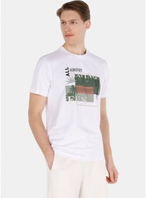Resim Colin's Colins Regular Fit Yuvarlak Yaka Düz Erkek Beyaz Kısa Kol Tişört Cl1073321 Q1.v1 Wht Beyaz 