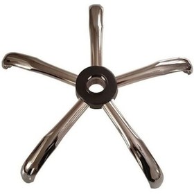 Resim Fullreyon Ofis Müdür Patron Koltuğu Krom Kaplama Metal Yıldız Ayak 