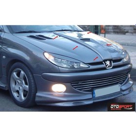 Resim Peugeot 206 Kaput Havalandırma Fiberglass Boyasız 