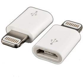 Resim iOS Uyumlu Lightning To Micro Usb Adaptörü Çevirici 