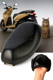 Resim lawrenceshop 50 cc Scooter Uyumlu sele kılıfı su geçirmez 50 cc motorsiklet koltuk kılıfı 