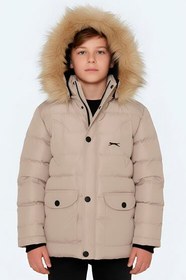 Resim Slazenger NAPOLI Çocuk Taş Gri Mont & Kaban 