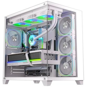 Resim Bitfenix Colıı 750w 80+ Bronze Atx 3.1 Tempered Glass Frgb Beyaz Atx Mid Tower Kasa 