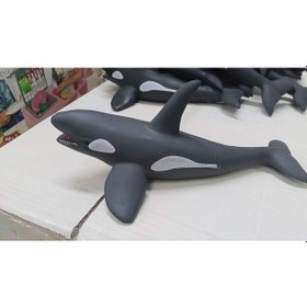 Resim Plastik Oyuncak Büyük Boy Hayvan Orka Katil Balina 23 Cm 