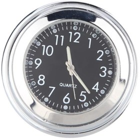 Resim Jewval Motosiklet Gidon Saati Bisiklet Quartz Su Geçirmez Analog Metal Saat Bisiklet / Motor Gidon Saati 