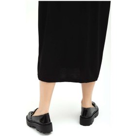 Resim Tamer Tanca Kadın Vegan Siyah Rugan Loafer Ayakkabı 817 0890 Bn Ayk Sk22/23 Sıyah Krsk Rgn Siyah 