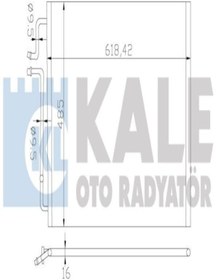Resim KALE 381300 Klima Radyatoru Kondenser Al/al (mercedes-benz: W210 E200 (95 )) (WA253847) 