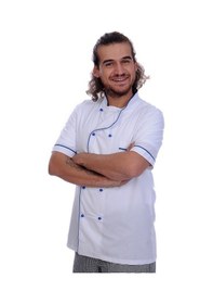 Resim Aşçı Ceket Kısa Kol Sax Biyeli 