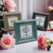 Resim 1 adet Boho-Chic 10.16cm Kare Ahşap Fotoğraf Çerçevesi Kabartmalı Kenar - Rustik/Mavi/Koyu Ahşap Bitiş, Aile Fotoğrafları & Hediyeler İçin Mükemmel | Ev, Ofis, Oturma Odası Dekoru İçin İdeal | Sevgililer Günü, Yeni Yıl, Paskalya Hediyesi, Boho Ev Dekoru 