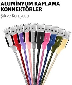 Resim ttec AlumiCable Micro USB 1m. Şarj Kablosu - Kırmızı (2DK11K) 