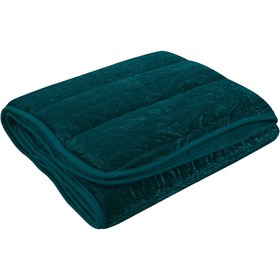 Resim Elart Velvet Bebek Yorgan (150x100 cm) Zümrüt Yeşili - Zümrüt Yeşili 