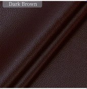 Resim Siyah Deri Onarım Patche Bant Kendinden Yapışkanlı Deri Yamalar Kanepeler Dark Brown 200x50cm 