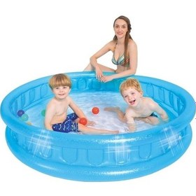 Resim Sunclub Mavi Yuvarlak Havuz 155 x 32CM 51004 Çok Renkli 