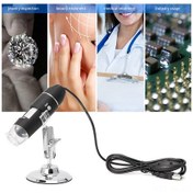 Resim Vkemall Usb 2.0 El Tipi 1600x Mikroskop - Endüstriyel Görüntüleme, Dijital Büyüteç, Manuel Odaklama, 8 Led Işığı İle Denetim Cihazı 