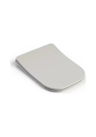 Resim Kare Slim Yavaş Kapanır Klozet Kapağı 