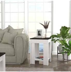 Resim Dekorister Done Yan Sehpa Beyaz-Rebab 