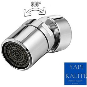 Resim YAPI KALİTE Filtreli Batarya Boru Ucu Oynar Başlıklı Tasarruflu P Krom 