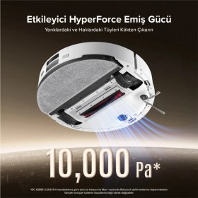 Resim Roborock Q8 Max Pro Plus Akıllı Robot Süpürge Beyaz + Akıllı Baskül Hediye 