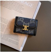 Resim High-end Akordeon Kart Klipsli Taşınabilir Cüzdan2 Gx Mavi 